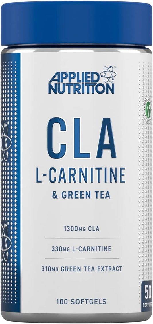 Applied Nutrition CLA, L-Carnitine & Green Tea  100 softgels