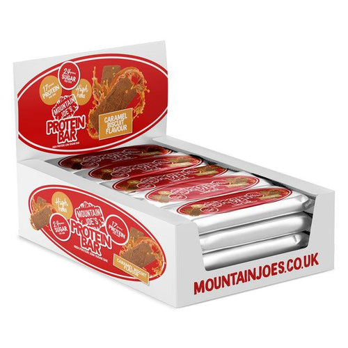 Mountain Joe's Protein Bar 12X55G - Premium protein bars from Health Supplements UK - Just $23.99! Shop now at Ultimate Fitness 4u