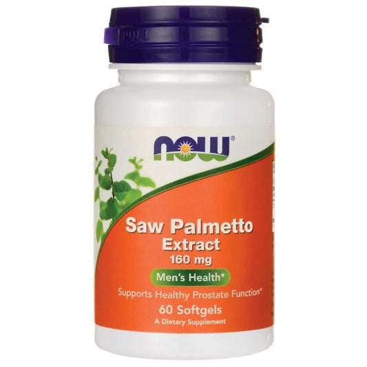 NOW Foods Saw Palmetto Extract, 160mg - 60 softgels - Premium Health Supplement from Health Supplements UK - Just $9.95! Shop now at Ultimate Fitness 4u