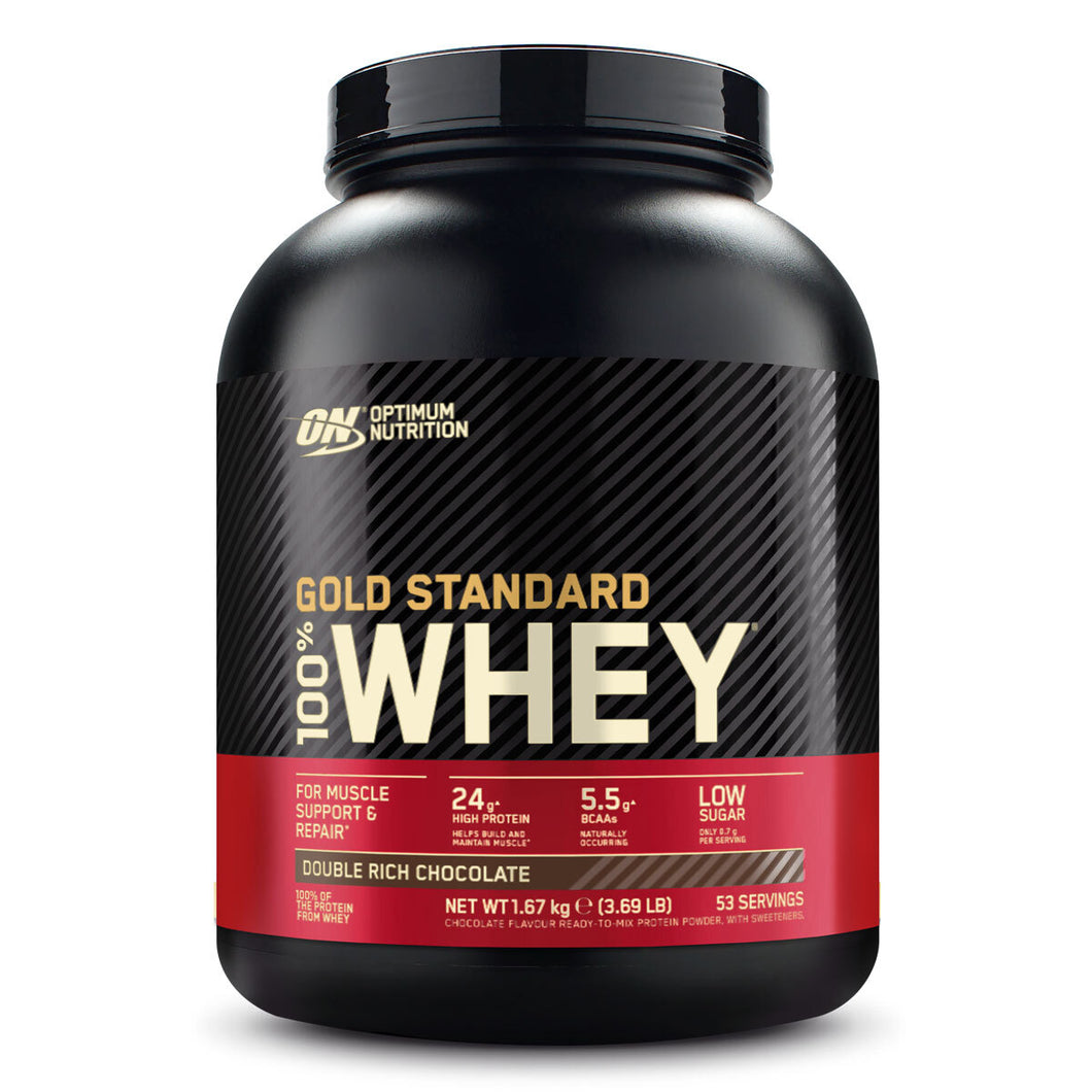 Optimum Nutrition Gold Standard Whey 2.2kg + ON Shaker - Premium Protein Shakes & Bodybuilding from Health Supplements UK - Just $64.99! Shop now at Ultimate Fitness 4u