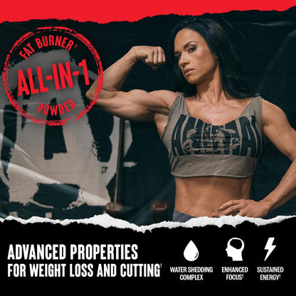 Animal Cuts Powder 248g | Thermogenic Fat Burner with Carnitine & Green Tea