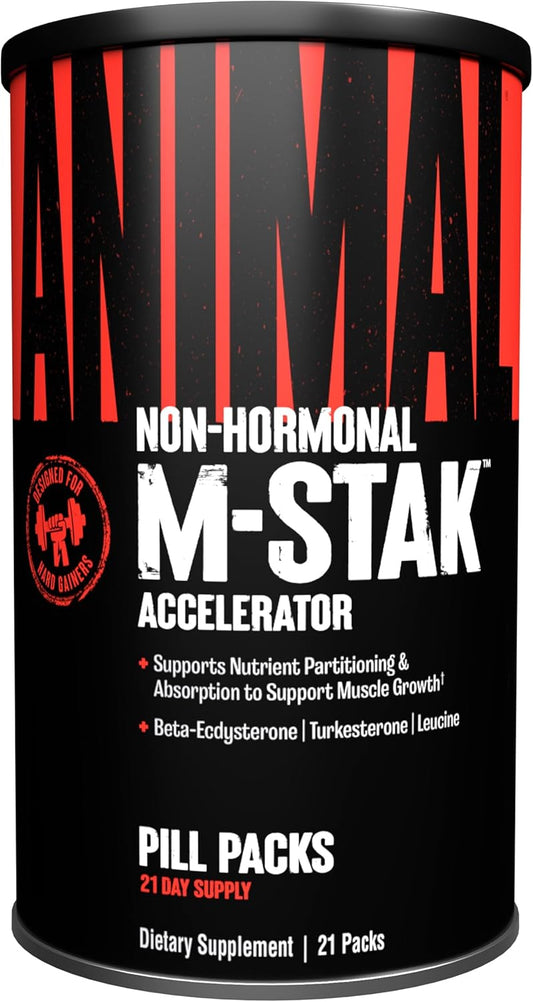 Animal M-Stak 21 Packs | Natural Anabolic Stack for Hard Gainers