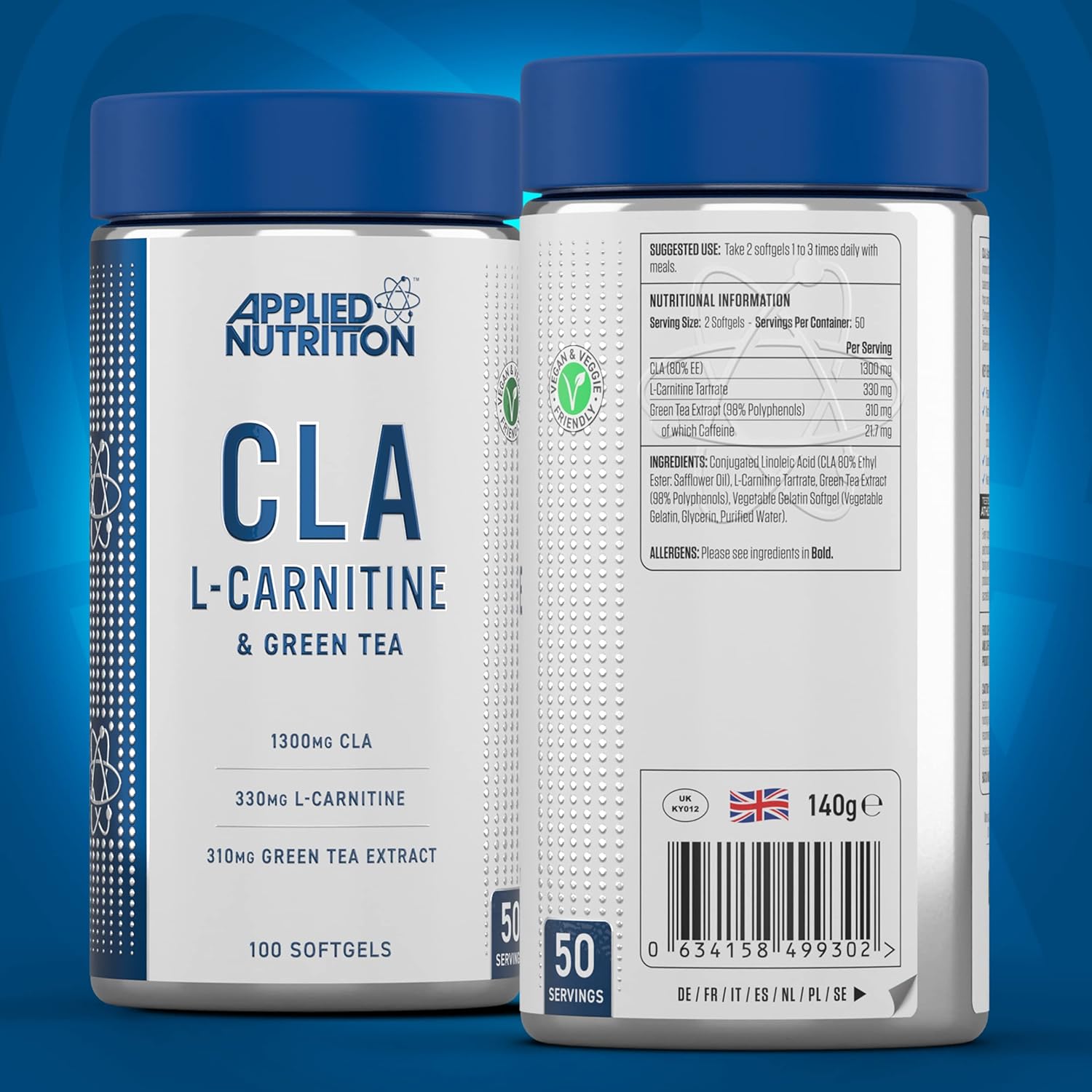 applied nutrition l-carnitine & green tea CLA, by at Zumub Applied Nutrition CLA, L-Carnitine &