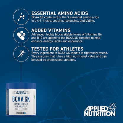 Applied Nutrition BCAA 6K - 300 Vegan Applied Nutrition BCAA 6K - 300 Veggie caps
