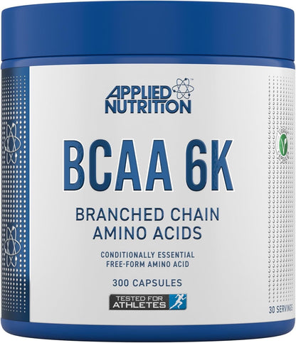 Applied Nutrition BCAA 6K - 300 Vegan Applied Nutrition BCAA 6K - 300 Veggie caps