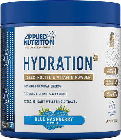 Applied Nutrition Hydration+ Powder 240g | Electrolytes, Vitamins & Coconut Water | 30 Servings | 4 Flavours