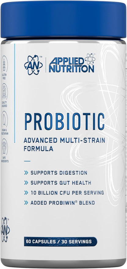 Applied Nutrition Probiotic 60 Capsules | 10 Billion CFU | 11 Strains | 30 Servings