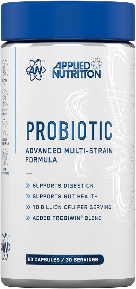 Applied Nutrition Probiotic 60 Capsules | 10 Billion CFU | 11 Strains | 30 Servings