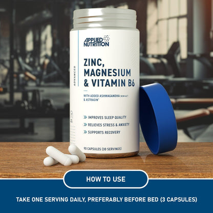 Applied Nutrition Zinc & Magnesium + Vitamin B6 & Ashwagandha