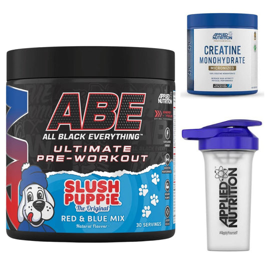 Applied Nutrition ABE Pre-workout + Creatine Mono 250g & shaker bundle deal