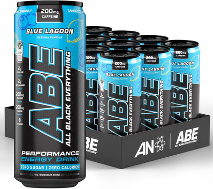 Applied Nutrition ABE RTD Energy Drink 12x330ml | 200mg Caffeine | Zero Sugar | 8 Flavours