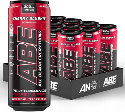 Applied Nutrition ABE RTD Energy Drink 12x330ml | 200mg Caffeine | Zero Sugar | 8 Flavours