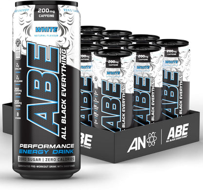 Applied Nutrition ABE RTD Energy Drink 12x330ml | 200mg Caffeine | Zero Sugar | 8 Flavours