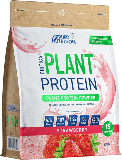 Applied Nutrition Critical Plant Protein 450g | 24g Vegan Protein | 3 Flavours