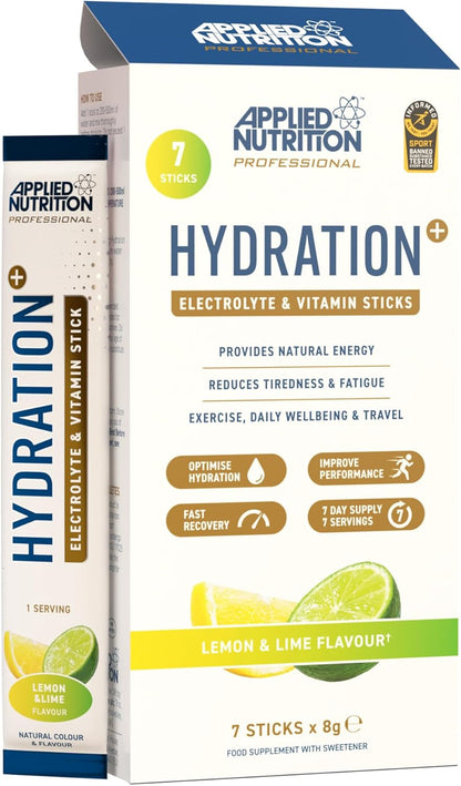 Applied Nutrition Hydration+ Sticks 7x8g | 1,190mg Electrolytes | Aquamin™ | Informed Sport