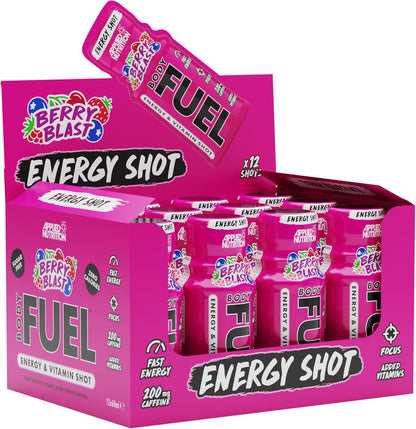 Applied nutrition body fuel energy & vitamin shot x 12