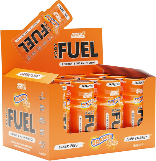 Applied nutrition body fuel energy & vitamin shot x 12 - Orange flavour