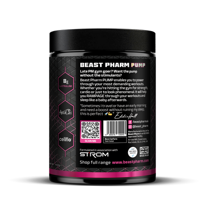 Beast Pharm Stim Free Pump Pre Workout 30 Servings