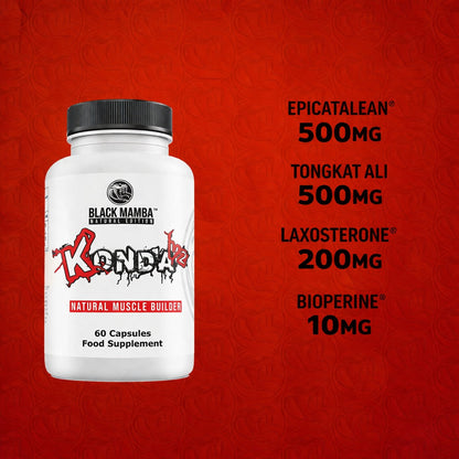 Black Mamba Konda V2 | Epicatalean® Epicatechin 500mg | 60 Capsules | Non-Stim