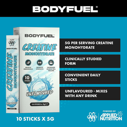 BodyFuel Creatine Monohydrate Sticks 10 x 5g
