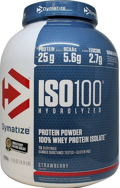 Dymatize ISO-100 Hydrolyzed Whey Protein Isolate 2.2kg - FREE DELIVERY