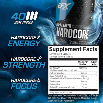 EFX Kre-Alkalyn Hardcore 120 caps