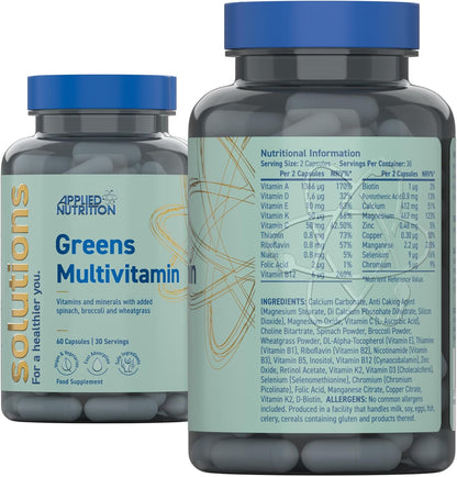 Applied Nutrition Greens Multivitamin 60 Capsules