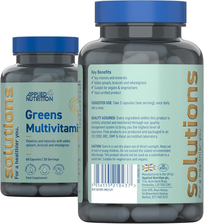 Applied Nutrition Greens Multivitamin 60 Capsules