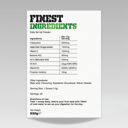 Gas Mark 10 LFG Daily Set Up 330g | Gut Health & Immunity | 30 Servings | 5 Flavours