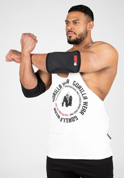 Gorilla Wear 3mm Elbow Sleeves | Black | Sold in Pairs | 100% Neoprene | S–XL