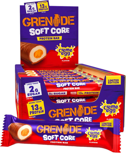 Grenade carb Killa Soft Core Creme Egg Box of x 18. Date: 30/11/2026