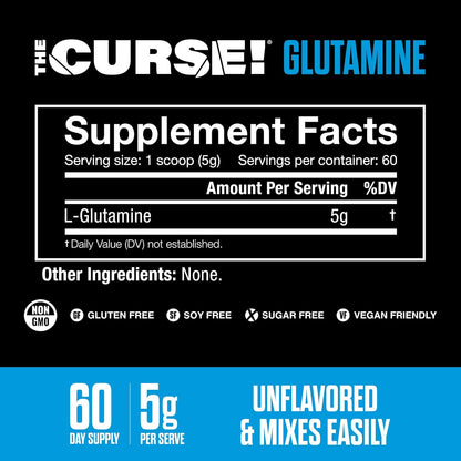 JNX Sports The Curse Glutamine 60 Servings