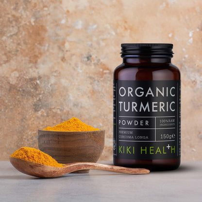 KIKI Health Organic Turmeric Powder 150g | Soil Association Certified | 2%+ Curcumin