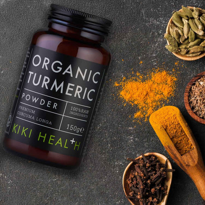 KIKI Health Organic Turmeric Powder 150g | Soil Association Certified | 2%+ Curcumin