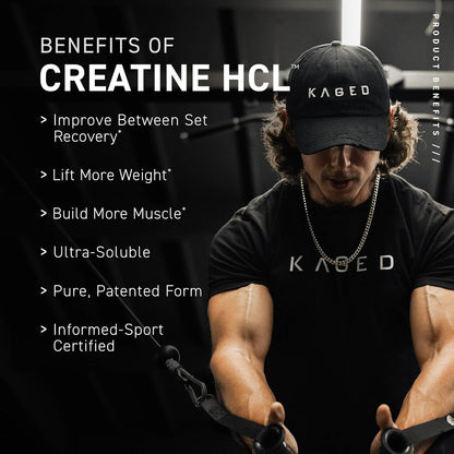 Kaged Muscle Creatine HCL 75 Capsules or powder