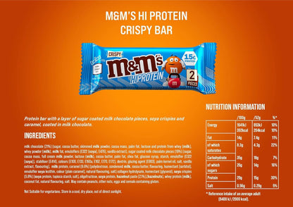 M&M's HI-PROTEIN BAR 12X51G