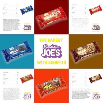 Mountain Joe's Mega Flapjack 12x100g | 15g Protein | 4 Flavours | High Protein Oat Bar