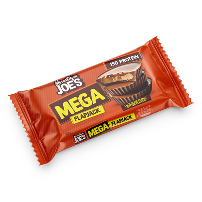 Mountain Joe's Mega Flapjack 12x100g | 15g Protein | 4 Flavours | High Protein Oat Bar