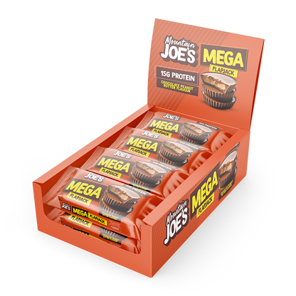 Mountain Joe's Mega Flapjack 12x100g | 15g Protein | 4 Flavours | High Protein Oat Bar