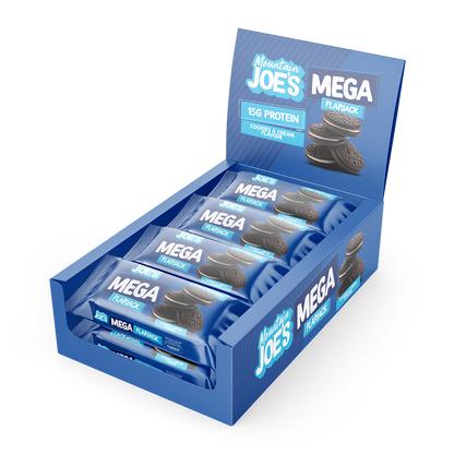 Mountain Joe's Mega Flapjack 12x100g | 15g Protein | 4 Flavours | High Protein Oat Bar