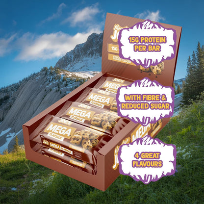 Mountain Joe's Mega Flapjack 12x100g | 15g Protein | 4 Flavours | High Protein Oat Bar