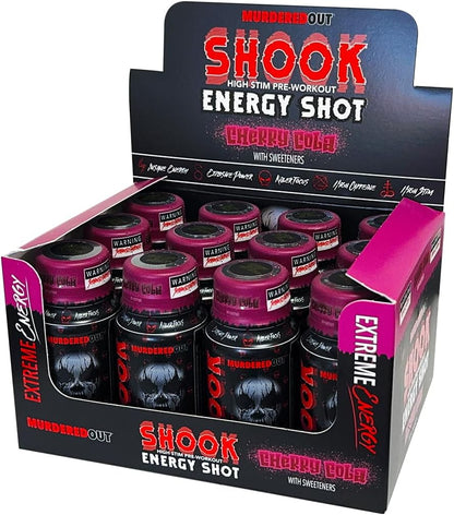 Murdered Out Shook Energy Shots x12