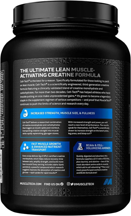 Muscletech Cell-Tech Creatine Performance 2.27kg USA Formula with 10g creatine