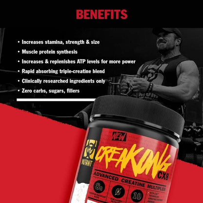 MUTANT CREAKONG CX8 249g Creatine & BCAA powder