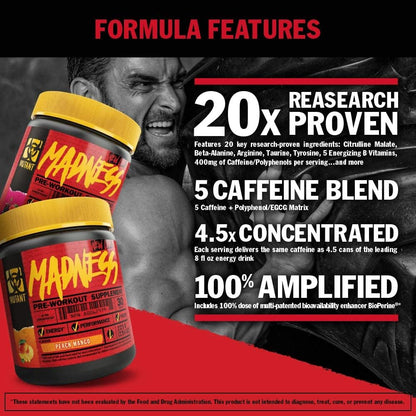 Mutant Madness Pre workout 30 servings