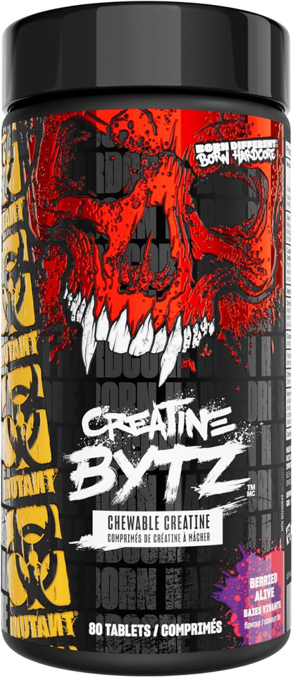 Mutant Creatine Bytz Chewable Creatine Tablets - 80 Count
