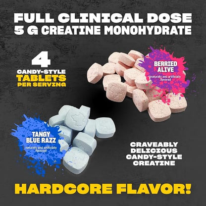 Mutant Creatine Bytz Chewable Creatine Tablets - 80 Count