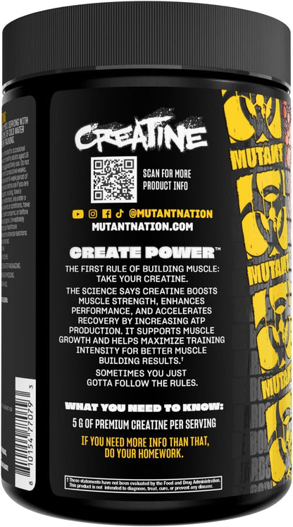 Mutant Creatine Monohydrate Powder 300g - Unflavoured