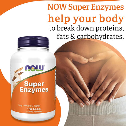 NOW Foods Super Enzymes 180 Tablets