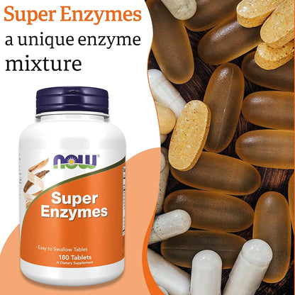 NOW Foods Super Enzymes 180 Tablets